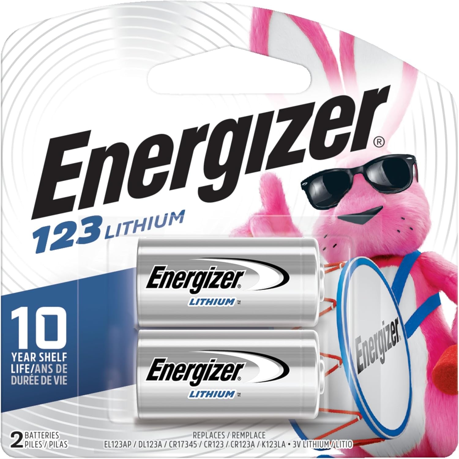 El123Apb-2 3 Volt Lithium Photo Battery, 0.32 Ounce, 123A 2 Count (EL123APB2)