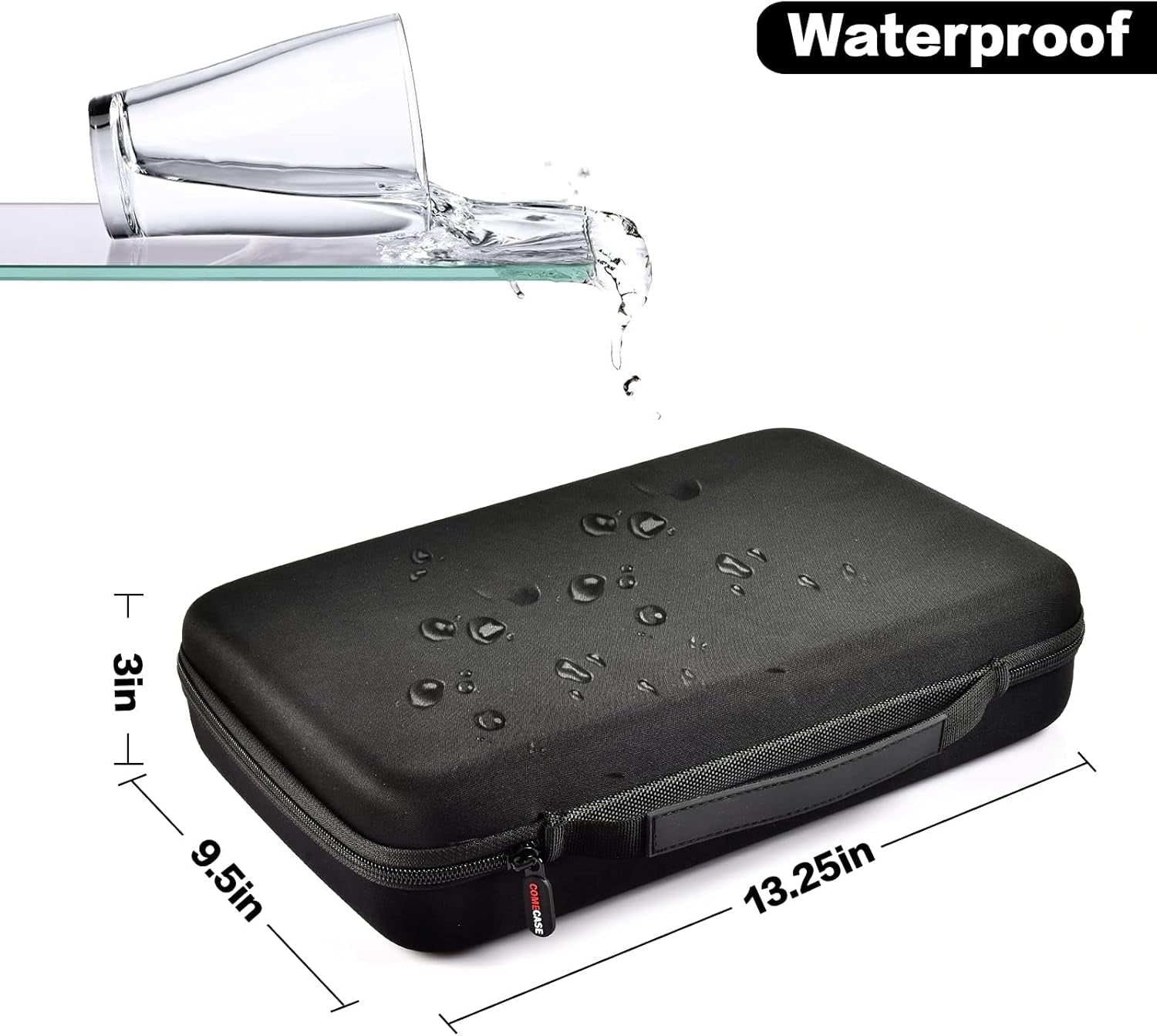 Hard Battery Organizer Storage Box, Carrying Case Bag Holder - Holds 148 Batteries AA AAA C D 9V - with Battery Tester BT-168 (Batteries Are Not Included)