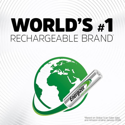 Rechargeable AA Batteries, Recharge Universal Double a Battery Pre-Charged, 16 Count