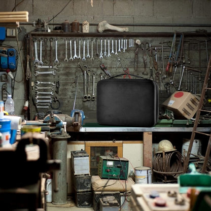 Hard Battery Organizer Storage Box, Carrying Case Bag Holder - Holds 148 Batteries AA AAA C D 9V - with Battery Tester BT-168 (Batteries Are Not Included)